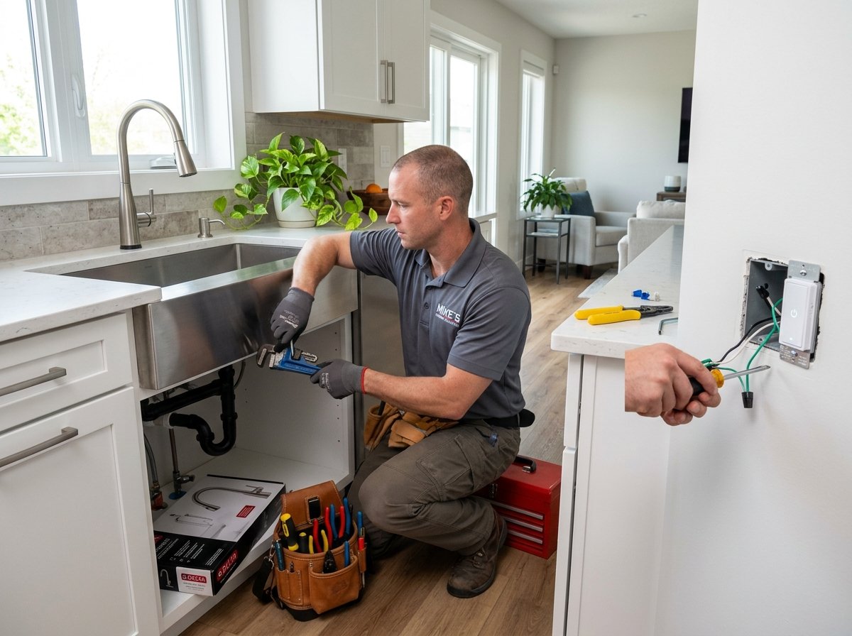 Minor plumbing and electrical work